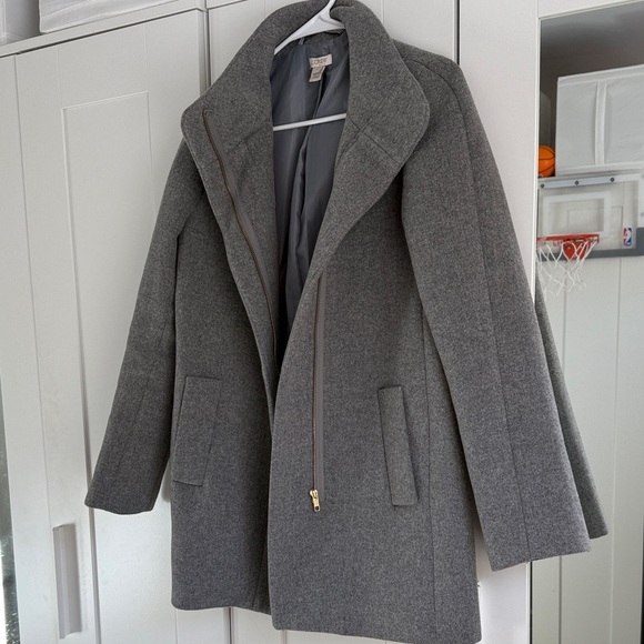 JCrew Charcoal Pea Coat - Picture 4 of 7